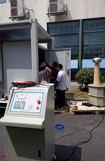 為合肥客戶定做的智能工頻耐壓30KVA-150KV-210KV完工??！